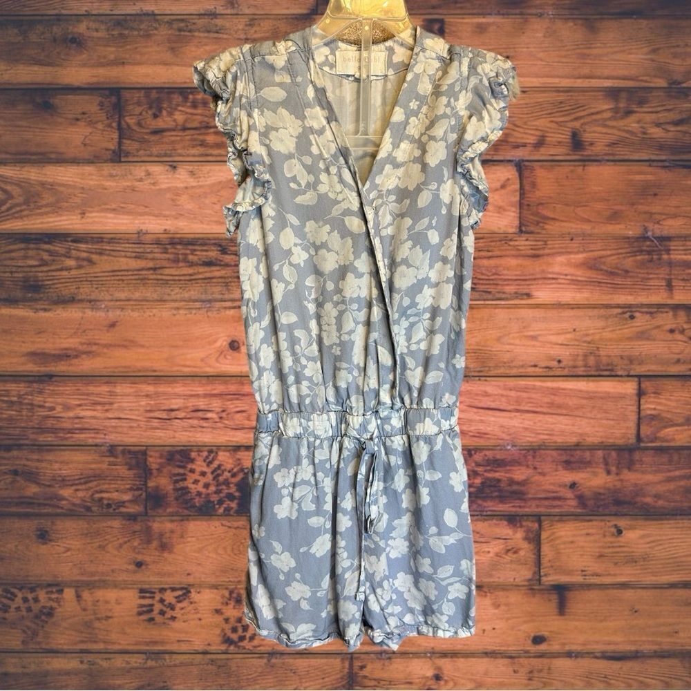 5 for $25🔥Bella Dahl Blue Floral Shorts Romper Girls Size 6